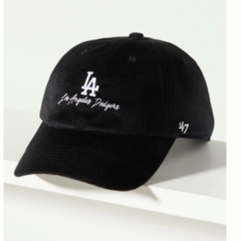 Limited edition 47’ Black Velvet Dodgers Baseball Cap